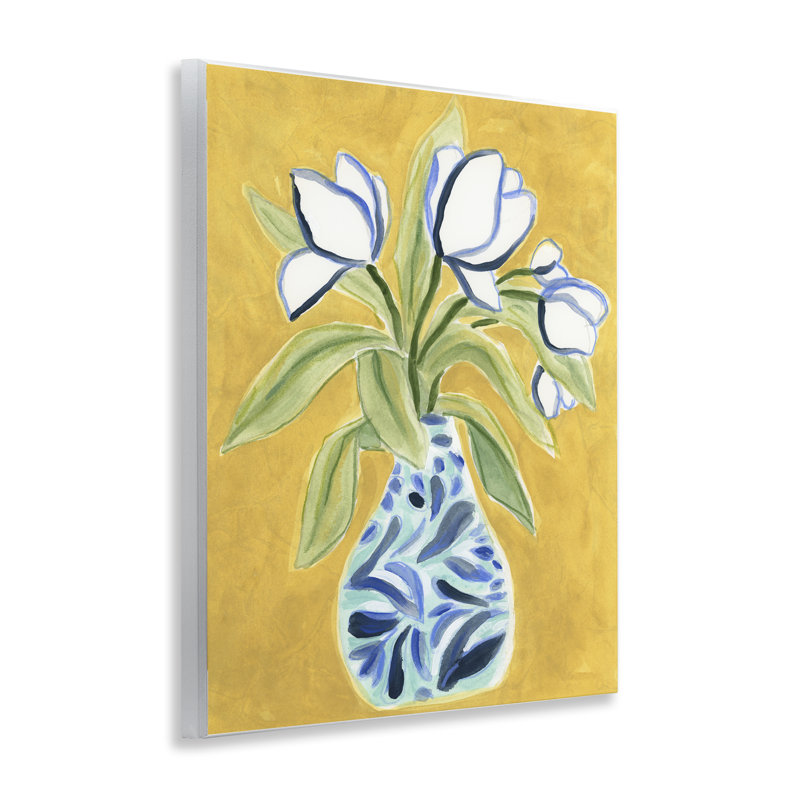 Plaque murale en forme de tulipes vives, design par June Erica Vess