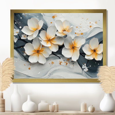 Velours fleur de cerisier noir II - fleur de cerisier, art mural