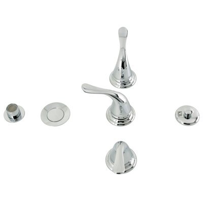 Royale Three-Handle Widespread Vertical Bidet Faucet