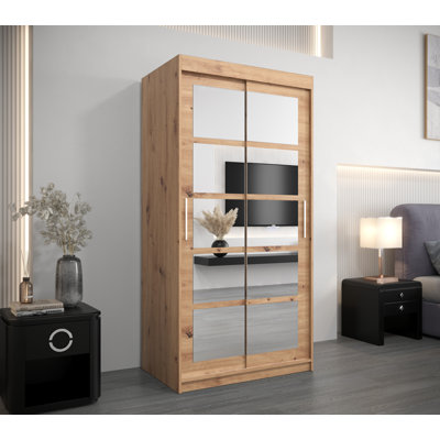 Miltiadh 2 Door Manufactured Wood Wardrobe