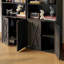Camaria 59.4" H x 23.6" W 5-Tier 2-Door Finished Back Manufactured Wood Bookcase with Barn Doors-417763653