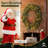 CAPHAUS Lighted Artificial Christmas Wreath, with LED Lights, Eucalyptus and Pine, Multiple Sizes-104804303