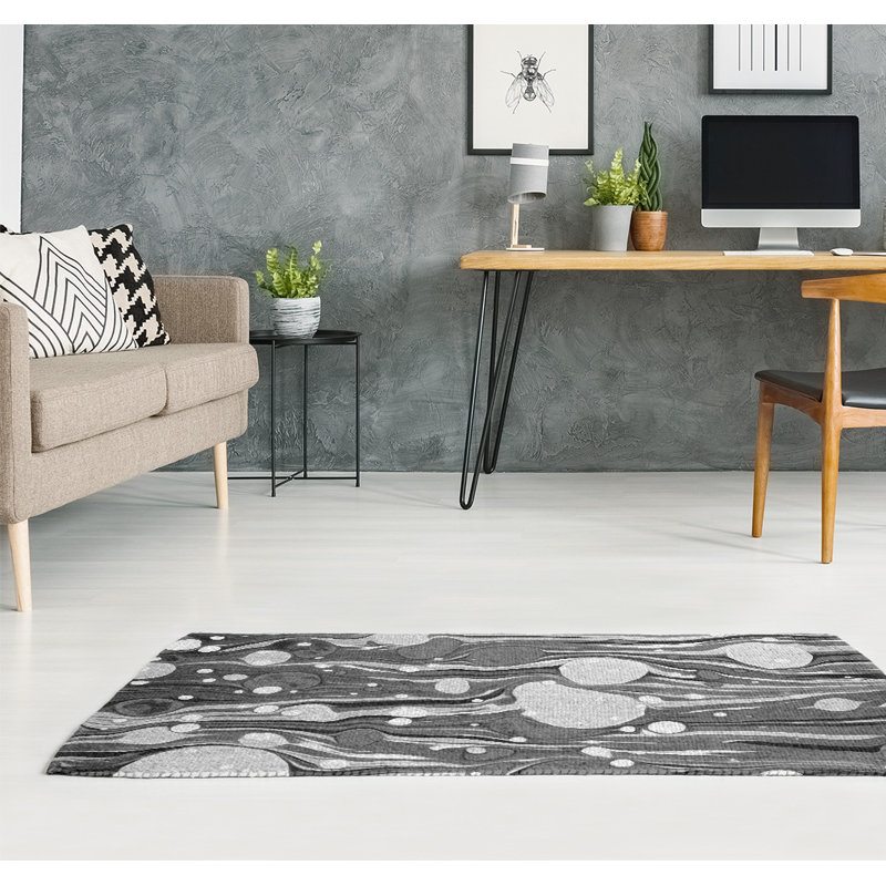 Chenille Geometric Indoor Rug, Rectangle 3' x 5'