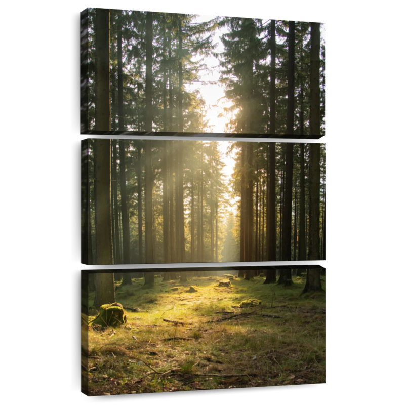 Forêt allemande de Kerrick au printemps, H 45 po x l 28 po