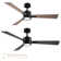 Bali Smart 5-Blade 52in Ceiling Fan 2700K-6000K CCT Selectable LED Light Kit with Remote Control and Hardware with Reversible Blades in Weathered Wood or Works With iOS or Android App