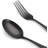 Matte Black Silverware Set