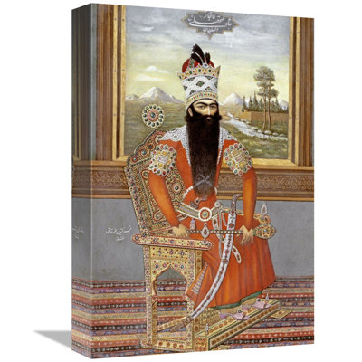 " Portrait Of Sultan Fath Ali Shah Qajar " by Muhammad