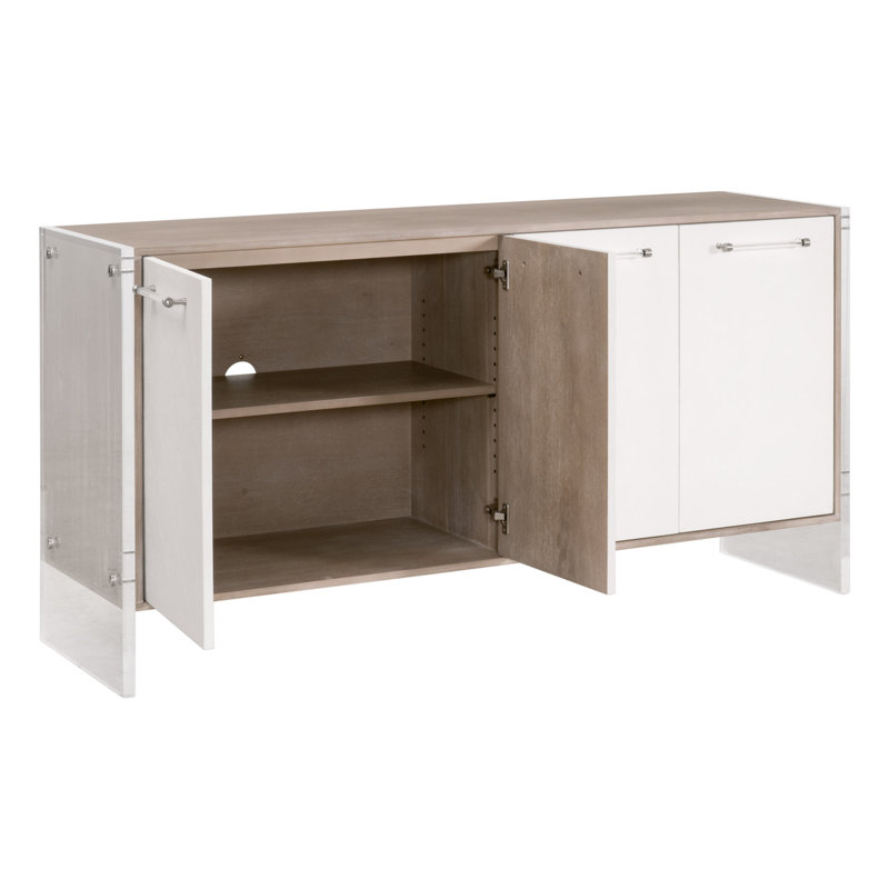 Buffet média Arrick Lorin Shagreen, Perle / Beige
