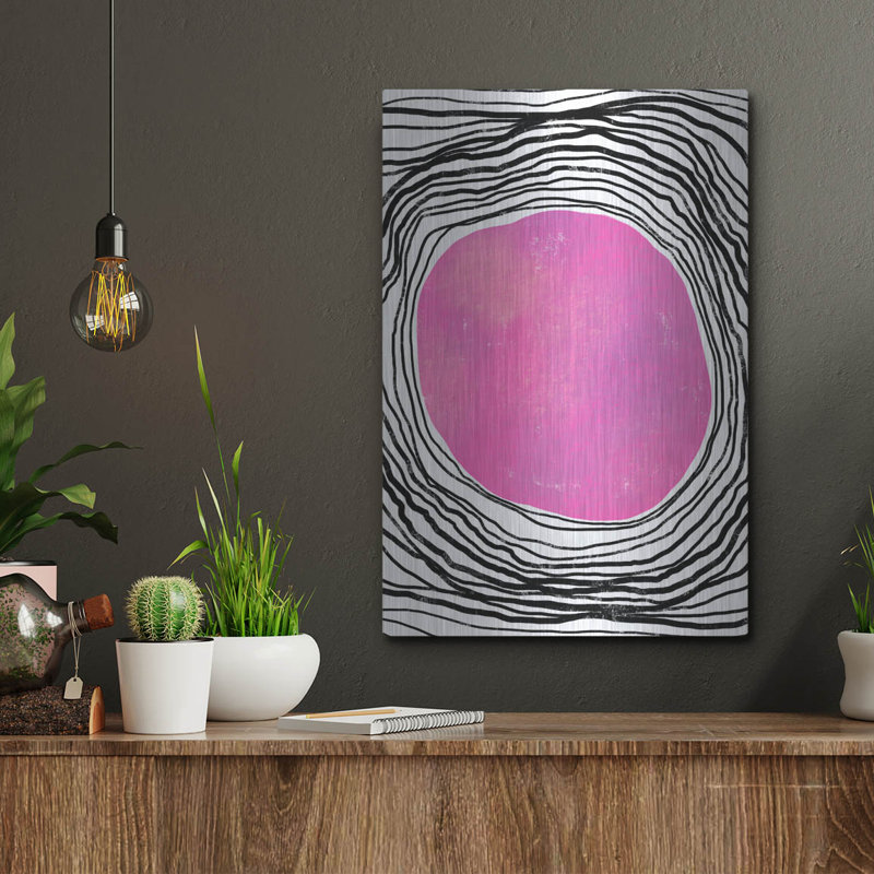 Art mural en métal «Cercle violet» par Svetlana Aleynikova Wrought Studio ™, H 16 po x l 12 po