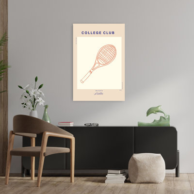 Racquet Reverie Retro Vintage Summer Wall Art Print