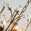 Lustre en cristal Vintage Bronze