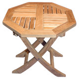 Teak Outdoor Folding Side Table