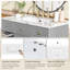 Meuble-lavabo simple 36 po avec 1 armoire, 3 tiroirs et comptoir en céramique-2128015087-2128015086