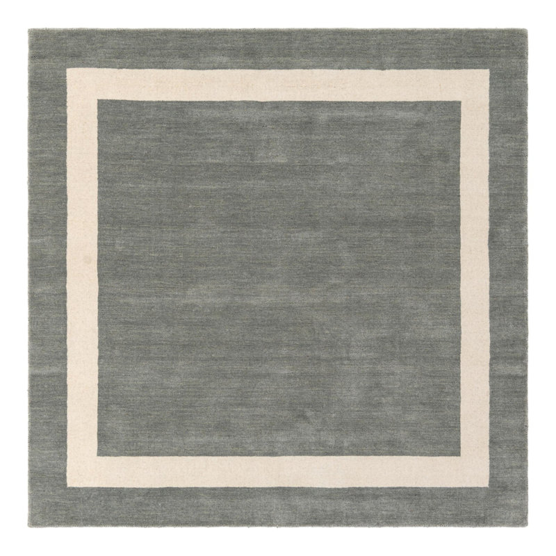 Tapis en laine naturel Jill Zarin Somerset, Carré 5 pi 1 po