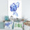 «Blue Fashion Portrait of Afro American Woman», peinture sur toile