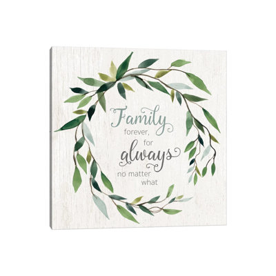 Family Forever 1 Piece Wall Art on Canvas