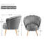 Fauteuil demi-tonneau en velours 28,8 po Raelynn-1346203085