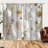 2Pcs Elegant Christmas Ornament Curtains Gold Snowflake Pattern Rod Pocket Design Light Filtering Window Drapes for Living Room Bedroom Office Holiday Winter Decoration Privacy Enhancing Polyester Fabric-1155277776
