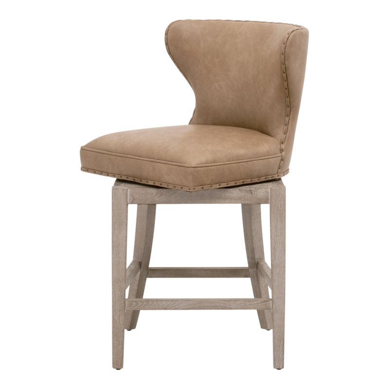 Tabouret de comptoir pivotant Gineen Milton