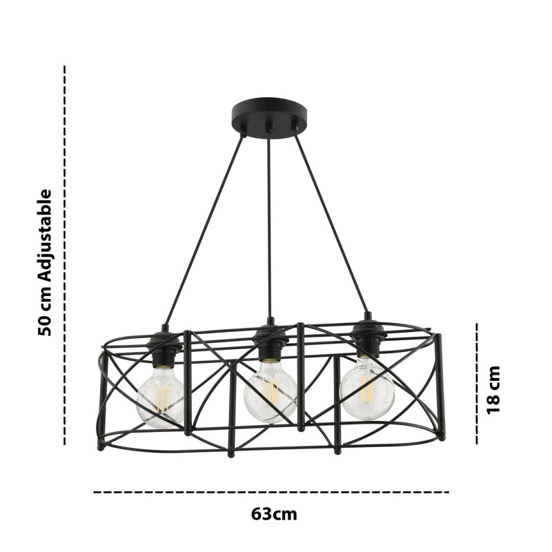 Chandelier, Black