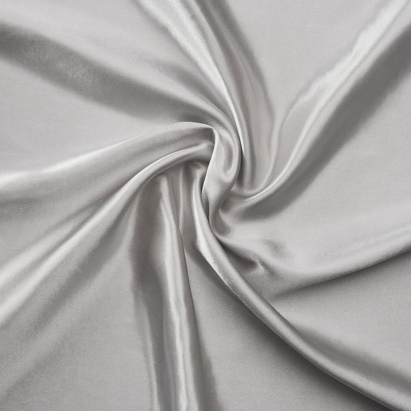 Satin Pillowcases, Gray, Standard Pillowcase