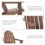 Chaise Adirondack en bois massif Andrekia-204727069