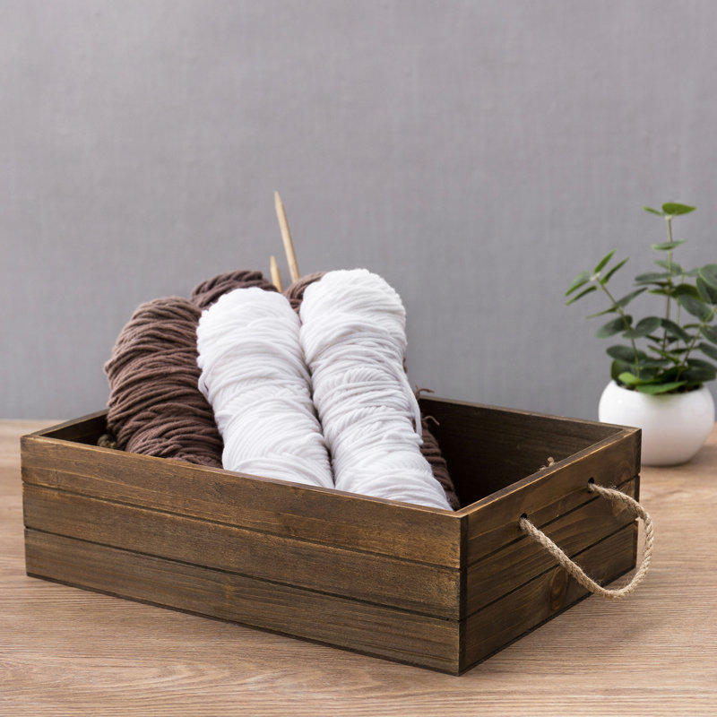 Solid Wood Decorative Bin