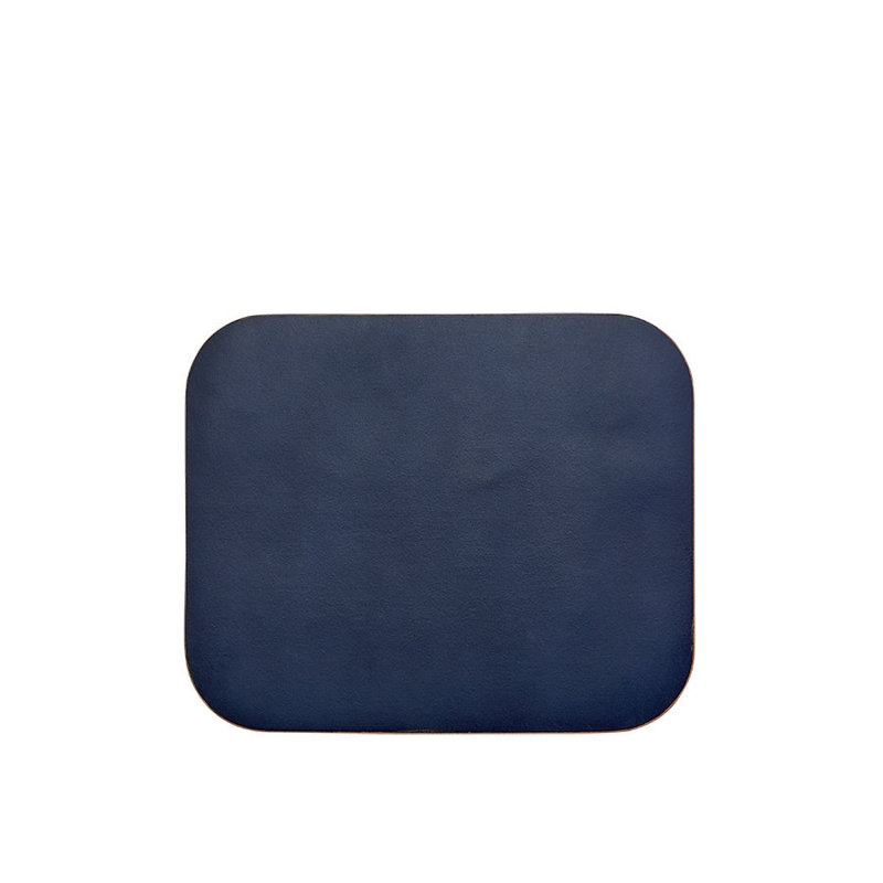 Graphic Image Mouse Pad, Leather,, Tan/Navy