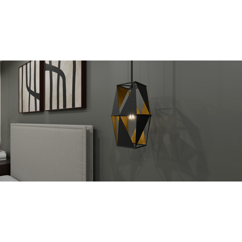 Luminaire suspendu géométrique à 1 lumière Hammondsport