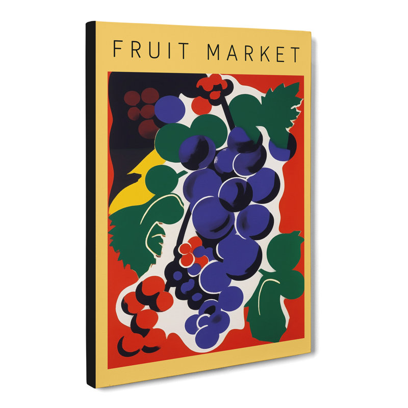 Fruit Market Exhibition Grapes - Wrapped Canvas, 91cm H x 60cm W x 3cm D