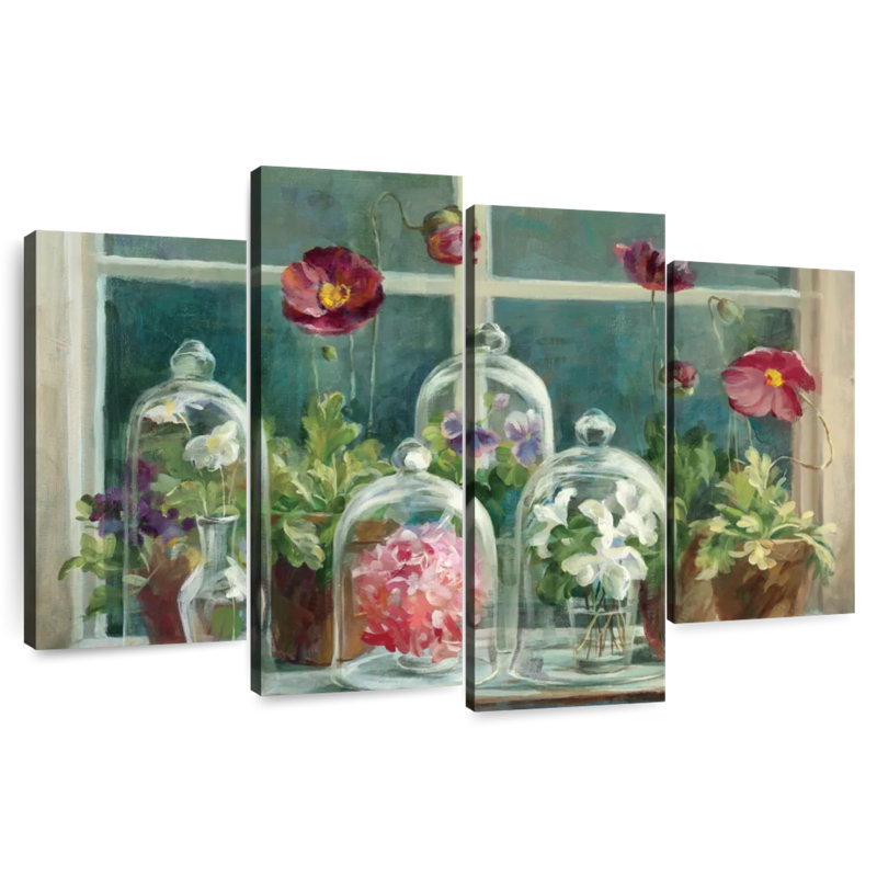 Purple Poppies Windowsill Crop