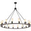 Lustre de style campagne moderne à 16 lumières de 31 pouces à roulettes pour salon, vestibule, entrée-93350502