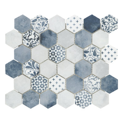 SAMPLE-2" x 3" Glass Honeycomb Wall & Floor Tile