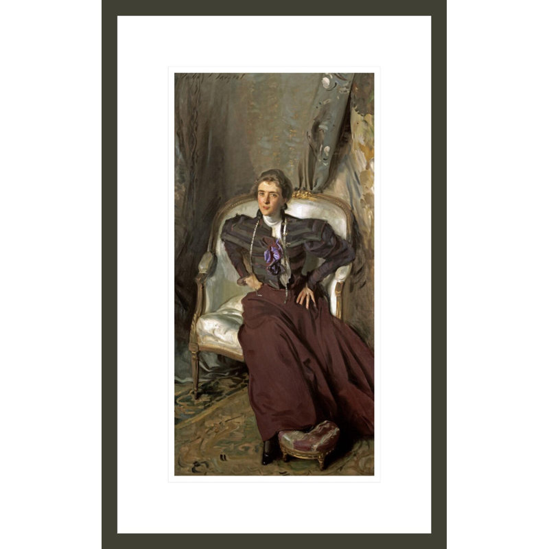 Portrait de Mlle Alice Brisbane 0,25 par John Singer Sargent, H 21,75 po x l 13,68 po