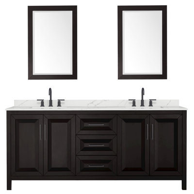 Daria 80 in. with Mirror Vanity