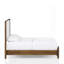 Grand lit tapissier en noyer