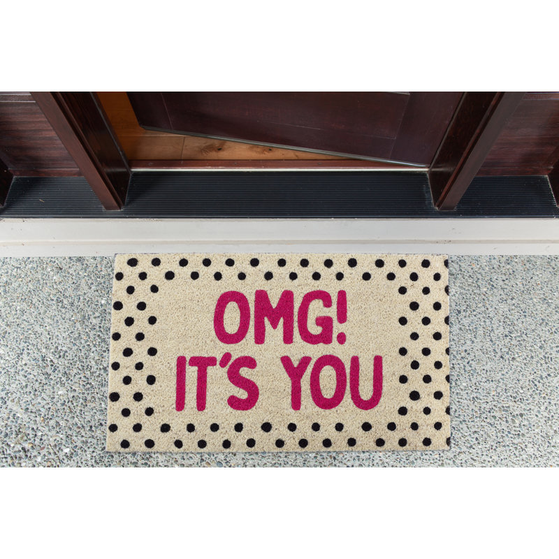 Brenna Non-Slip Polka Dots Indoor Doormat