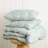 Emily Ruched Solid Textured Comforter Set-1697427384-1677829806