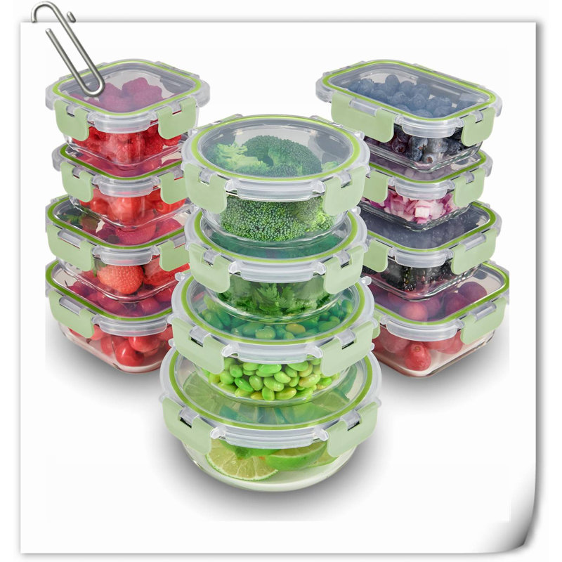 Donalee Food Storage Container, Green