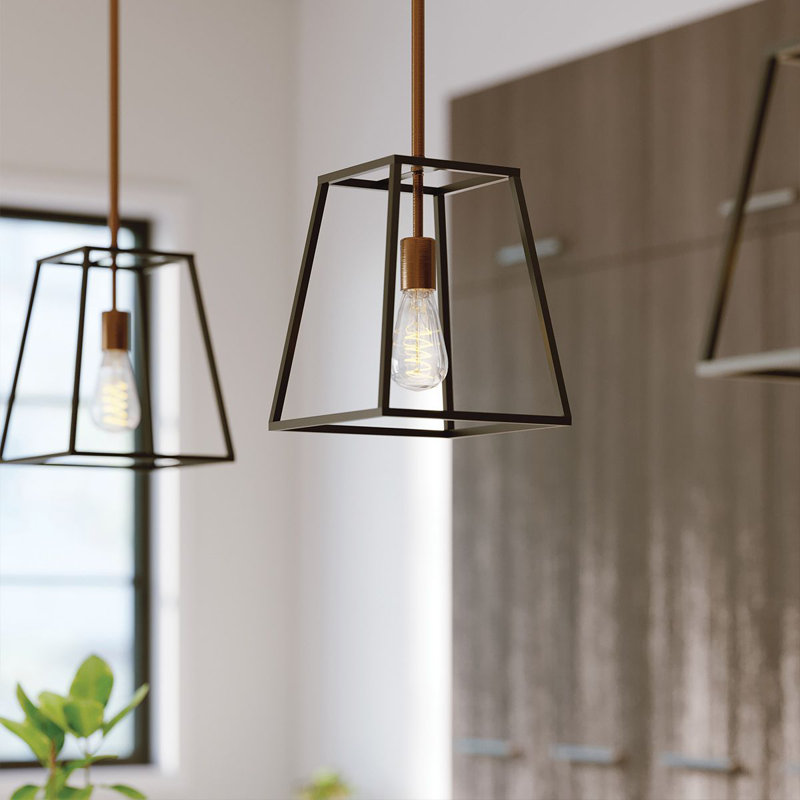 Poulan 1 - Light Bronze Geometric Pendant