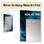 Teal and Black Aqueous Whimsy I - Modern Wall Mirror-1610951236