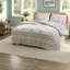 Piece Blush Gold Bedding Sets, King Cal King Reversible Cotton Blend Comforter