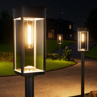 Solar Garden Lights, Waterproof Solar Path Lights Outdoor, Auto On/off Outdoor Solar Pathway Light Warm White for Yard Patio Driveway Landscape Walkway (Set of 6)