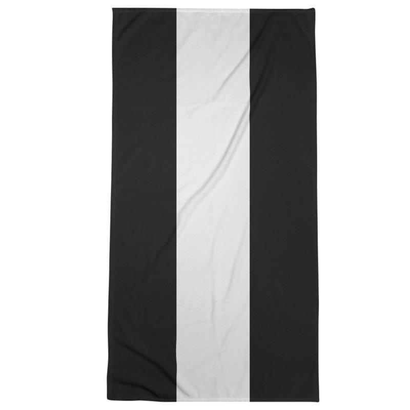 Bath Towel, Black/White
