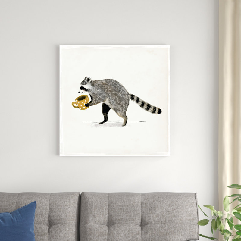 " Rascally Raccoon III " by Victoria Barnes Painting Print, 30" H x 30" W