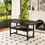 Table de salle à manger 71 po x 35,4 po avec plateforme de rangement 43,3 po x 19,7 po | Idée de cadeau-121083298