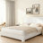Boucle Bed Frame, Upholstered Cloud Bed Frame, Platform Bed Frame With Headboard, Modern Cream Bed Frame-2083019698-2083019662