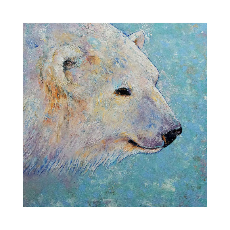 Polar Bear by Michael Creese - Wrapped Canvas Gallery-Wrapped Canvas Giclée, 93.98 cm H x 93.98 cm W x 1.91 cm D