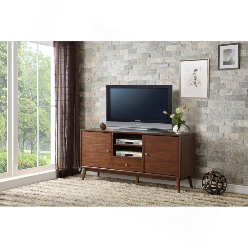 Meuble télé 1Pc avec armoires de rangement à tiroir brun