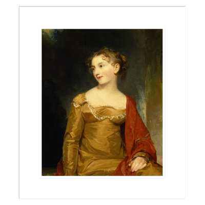 Portrait of Maria Livingston (Mrs. John C. Tillotson) by Thomas Sully -Framed Giclee Print